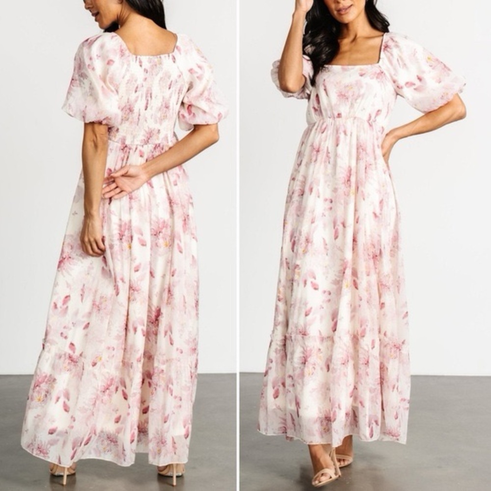 Floral Pink Maxi Dress